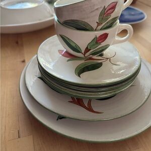 Stangl Pottery “Prelude” plates/teacup Set